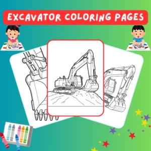Excavator Coloring Pages thumbnail
