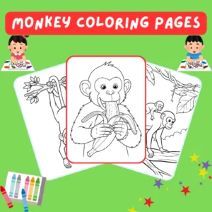 Monkey Coloring Pages thumbnail