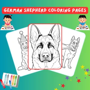 German Shepherd Coloring Pages thumbnail