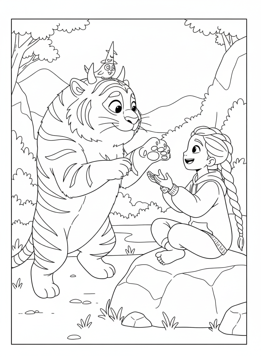 KPop Demon Hunters Coloring Pages 14 KPop Demon Hunters Coloring Pages PDF download