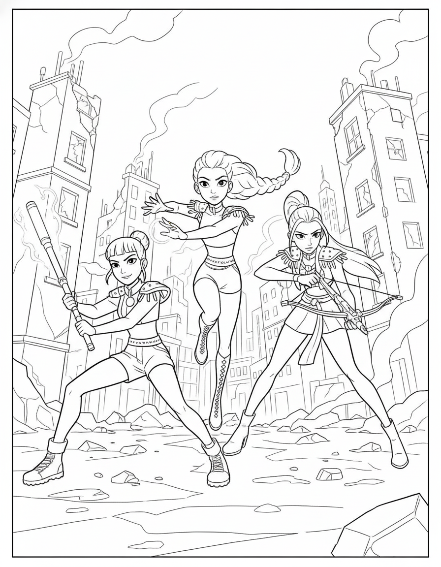 KPop Demon Hunters Coloring Pages 12 KPop Demon Hunters Coloring Pages for kids