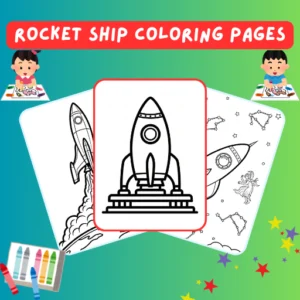 Rocket Ship Coloring Pages thumbnail