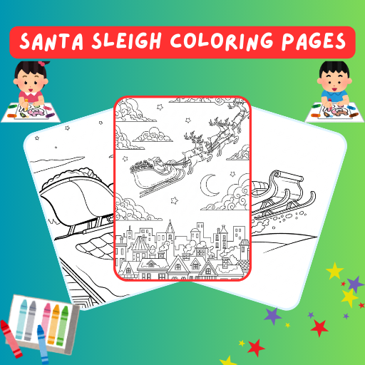 24 Santa Sleigh Coloring Pages | Free PDF Printables