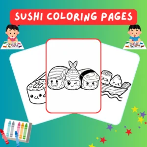 Sushi Coloring Pages thumbnail