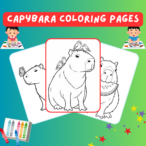 29 Capybara Coloring Pages | Cute Free PDF Printables