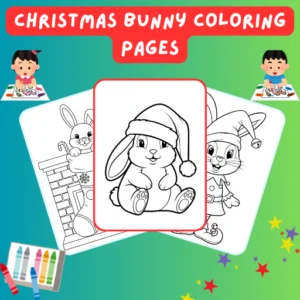 Christmas Bunny Coloring Pages thumbnail