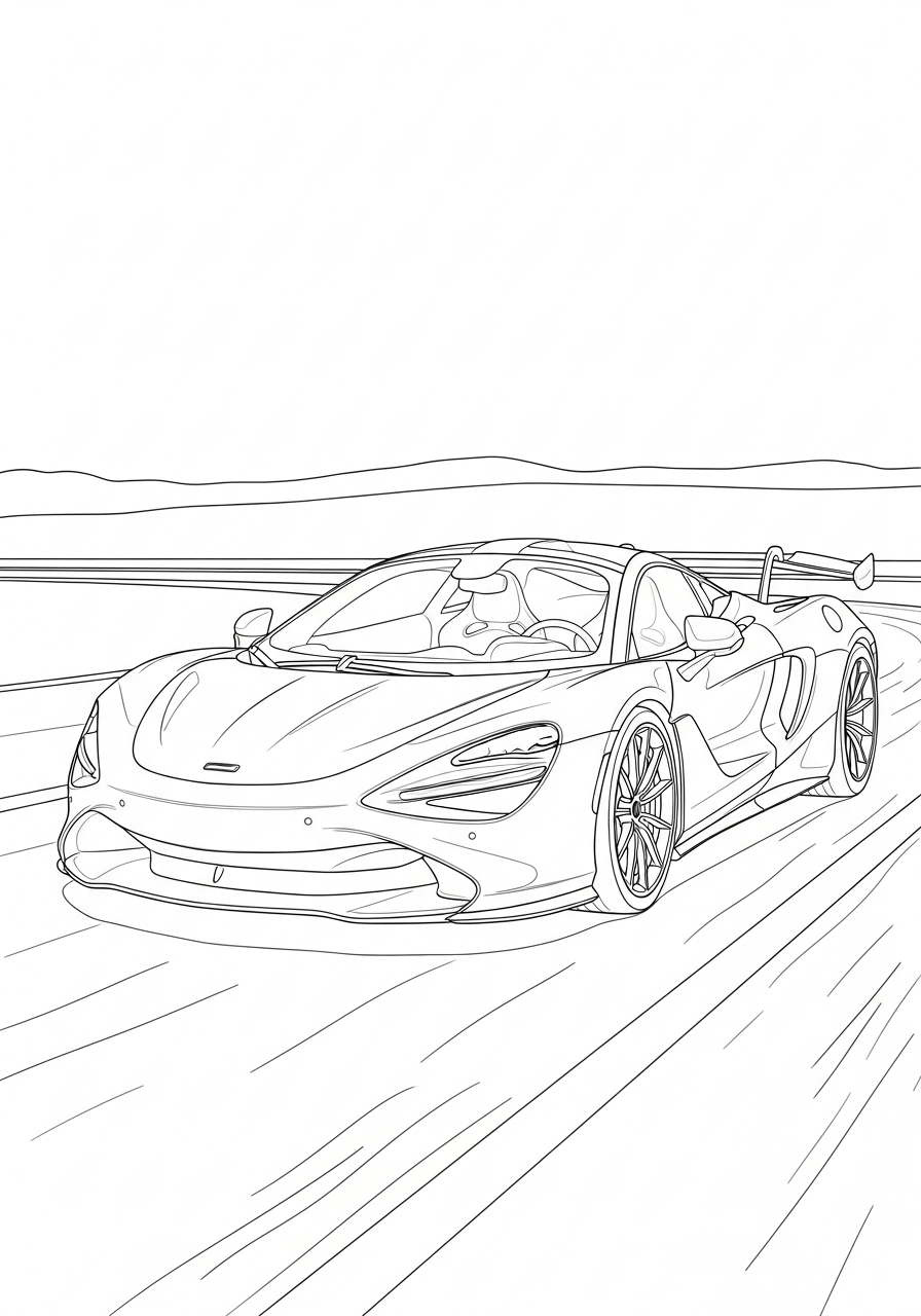 McLaren Coloring Pages 3 Concept McLaren Solus GT coloring page