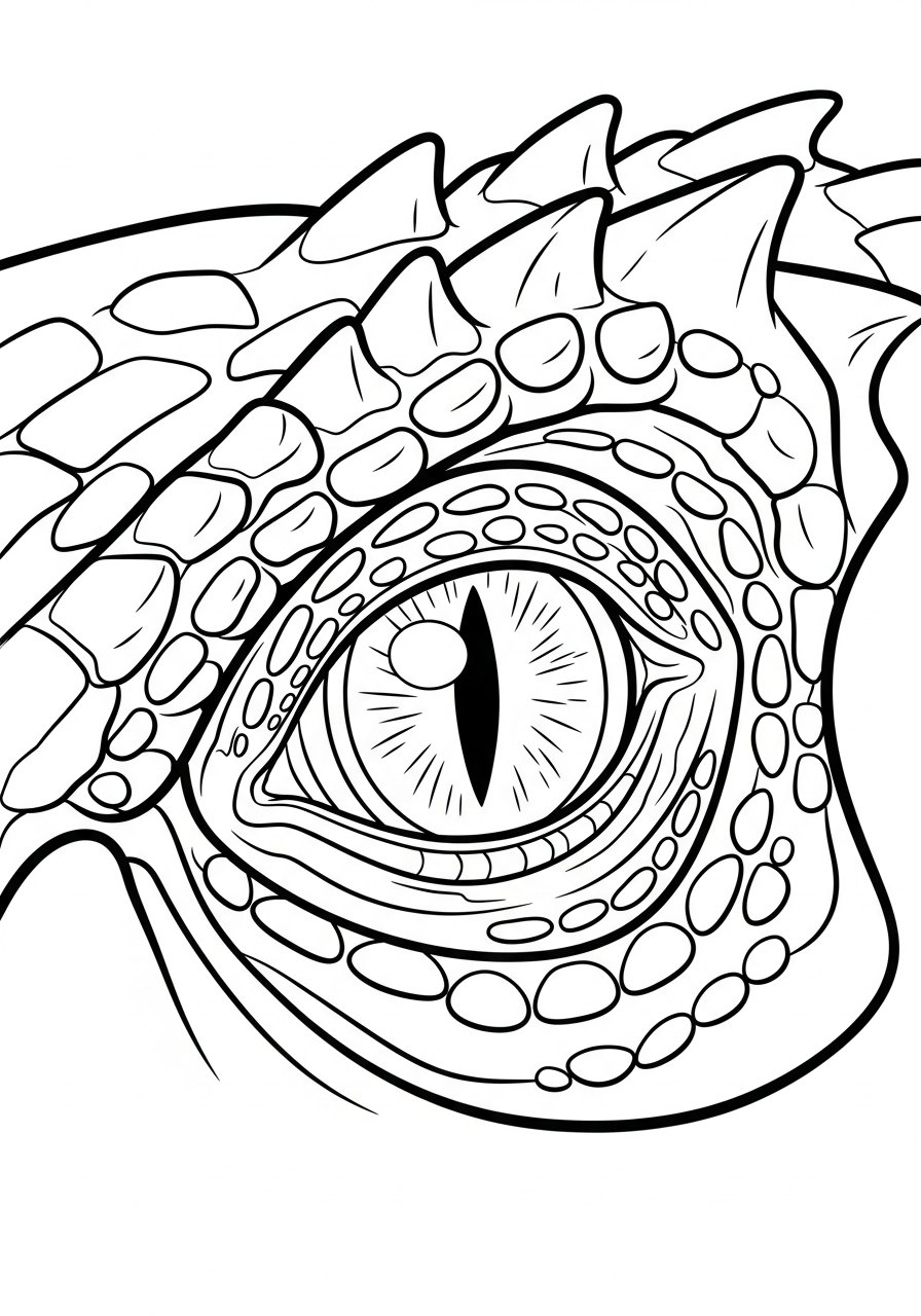 Indoraptor Coloring Pages 4 Detailed Indoraptor eye close up coloring page