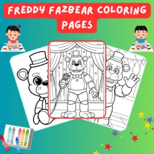 Freddy Fazbear Coloring Pages thumbnail