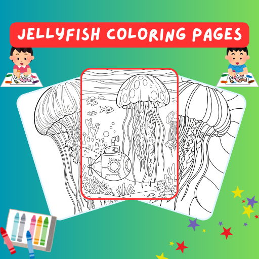 28 Jellyfish Coloring Pages | Free PDF Printables at YoloColoring