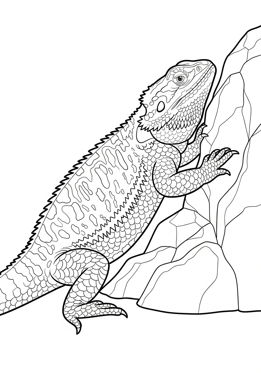 Bearded Dragon Coloring Pages 28 Molting Bearded Dragon skin coloring page