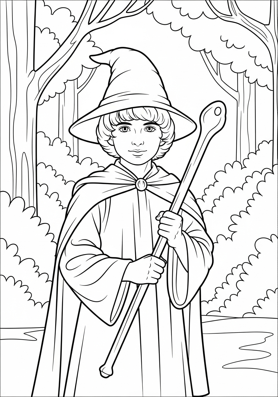 Stranger Things Coloring Pages 8 Will the Wise wizard Stranger Things coloring page