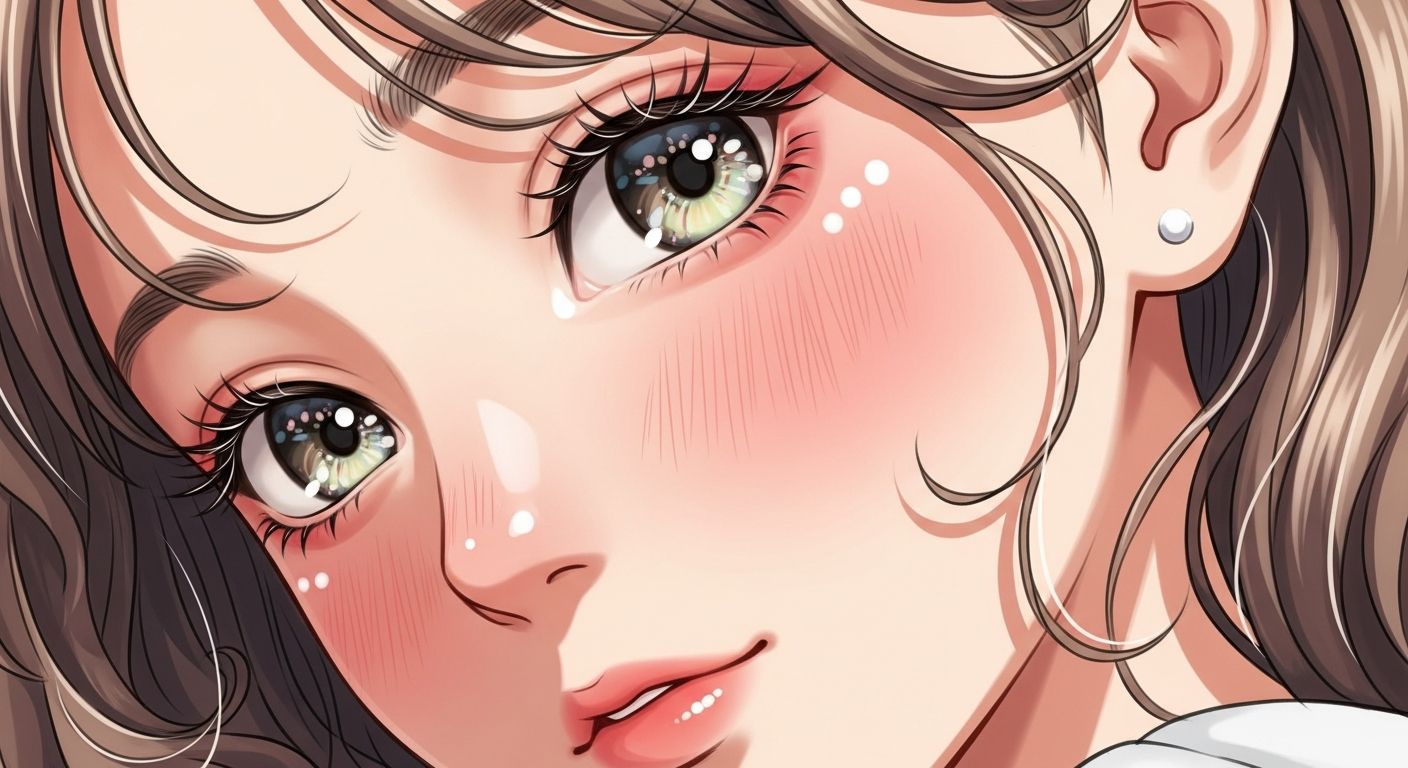 How to Color Anime Skin Tones: A Step-by-Step Guide for Beginners 4 Anime face with subtle blush and white highlights