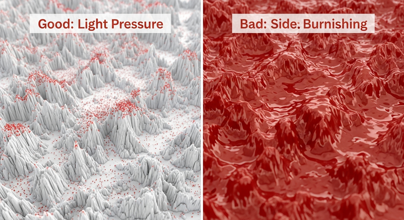 How to Teach Color Mixing to Kids with 3 Crayons 1 Macro diagram showing crayon wax sitting on paper fibers; light pressure vs heavy burnishing.