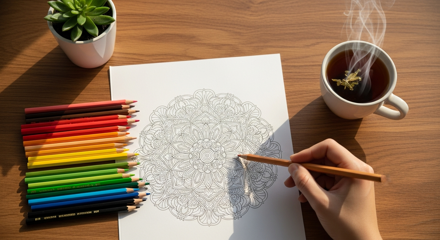 Mindful Coloring for Anxiety Relief: A Step-by-Step Guide