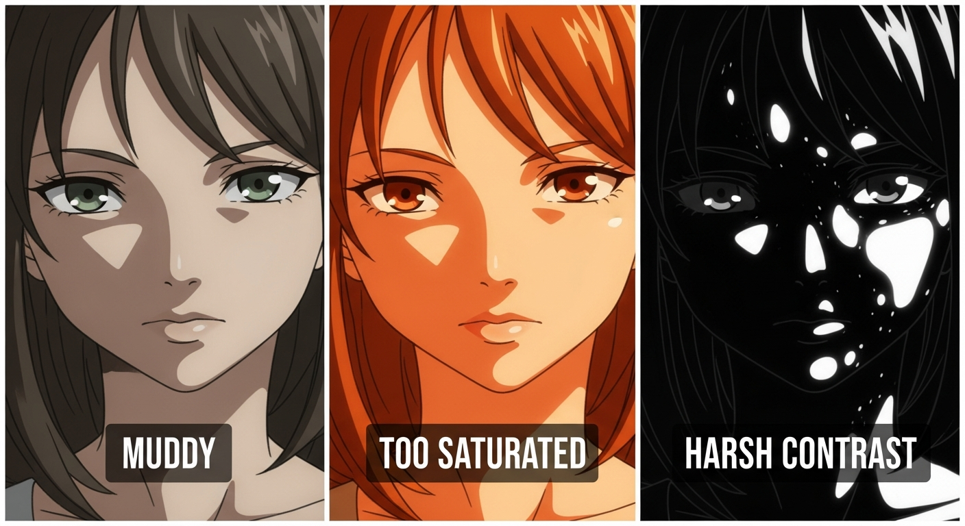 How to Color Anime Skin Tones: A Step-by-Step Guide for Beginners 5 Examples of common mistakes in coloring anime skin tones