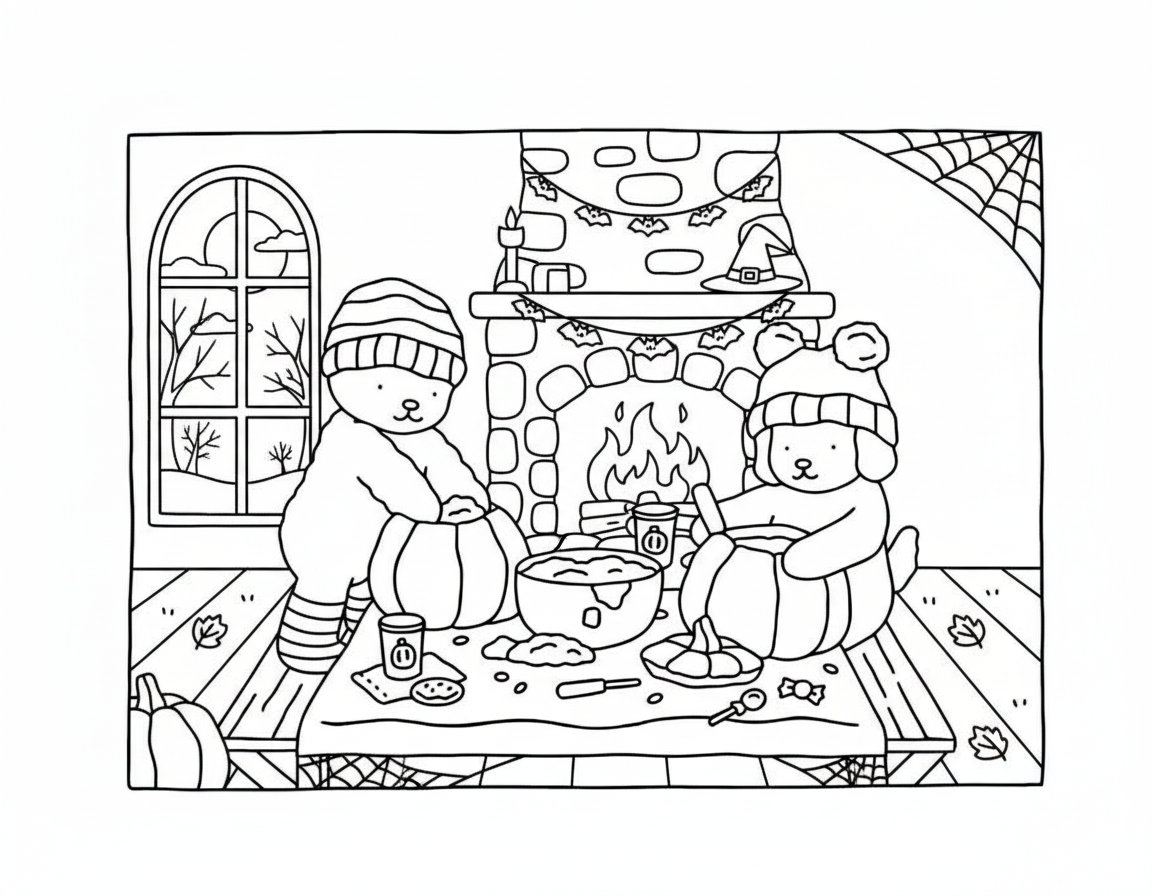 Bobbie Goods coloring pages halloween pumpkin carving