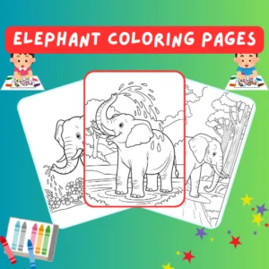 Elephant Coloring Pages thumbnail
