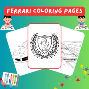 Ferrari Coloring Pages thumbnail