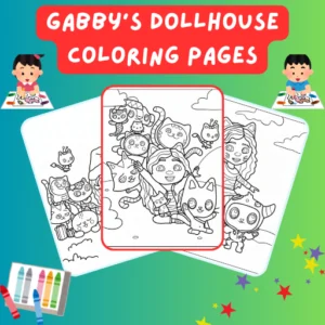 Gabby’s Dollhouse Coloring Pages thumbnail