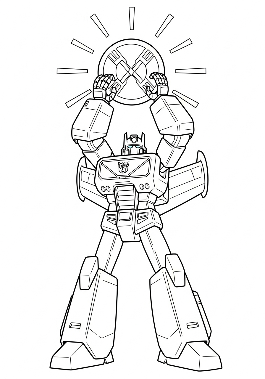 Hot Rod holding matrix leadership coloring page