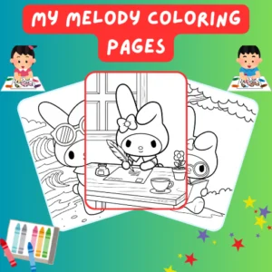 My Melody Coloring Pages thumbnail
