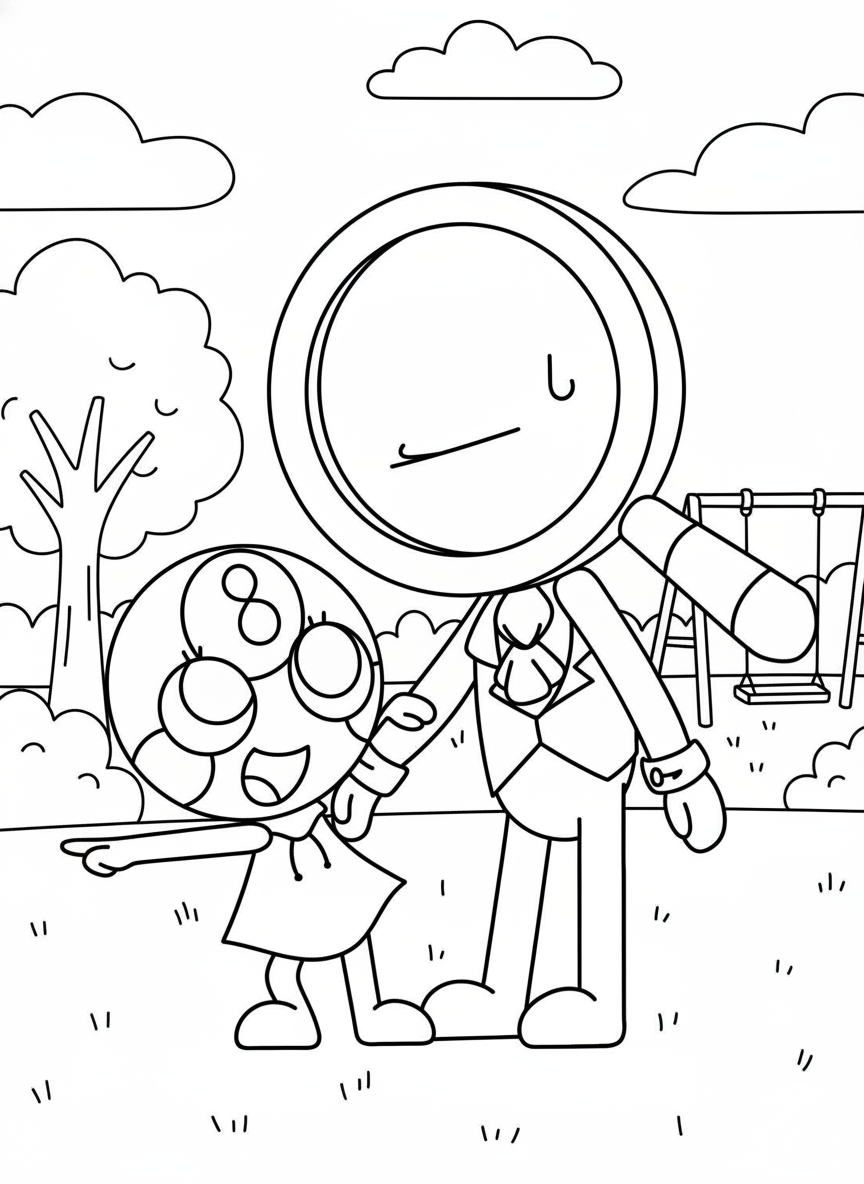 Rodger and Toodles playing Dandy’s World coloring page