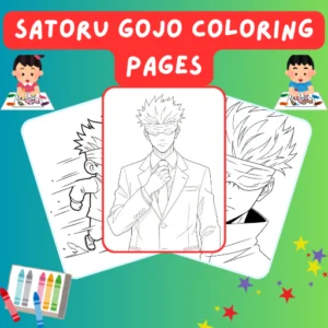 Satoru Gojo Coloring Pages thumbnail