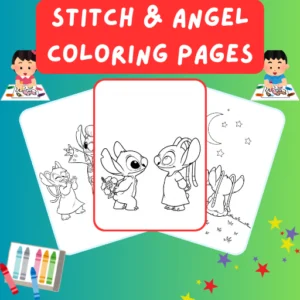 Stitch & Angel Coloring Pages thumbnail