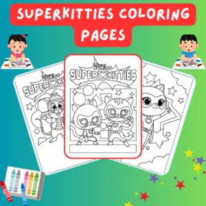 SuperKitties Coloring Pages thumbnail