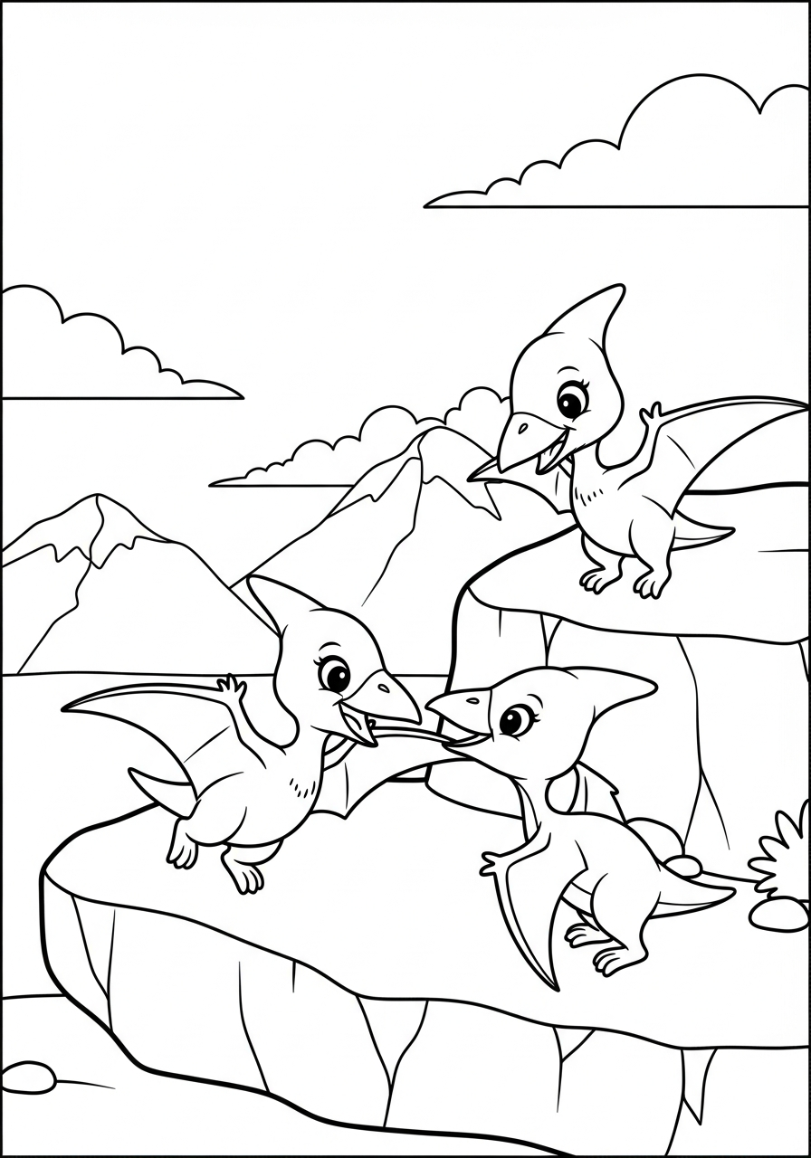 Pterodactyl Coloring Pages 17 Pterodactyl coloring page kids