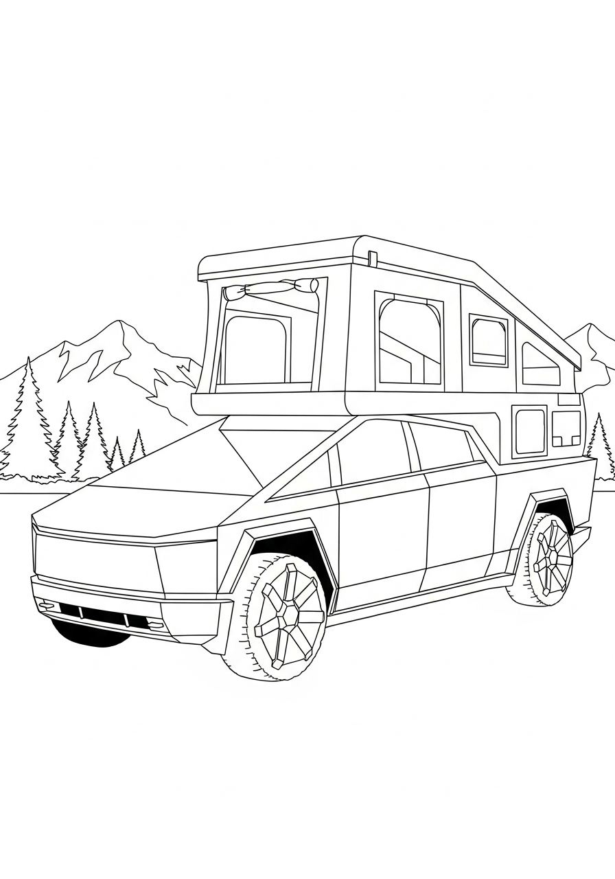 Tesla coloring pages for school
