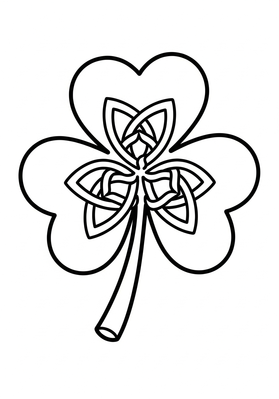 small shamrock coloring pages