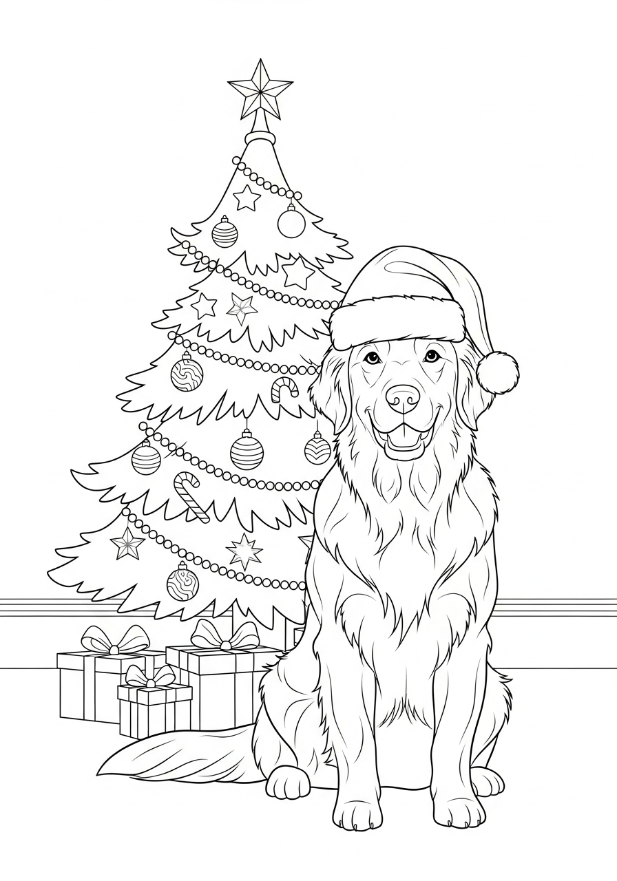 Golden retriever coloring sheets