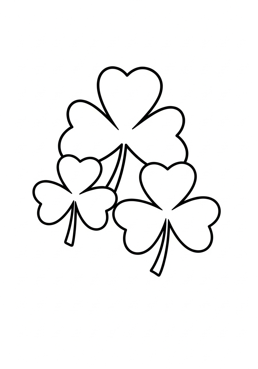 shamrock coloring pages pdf to print
