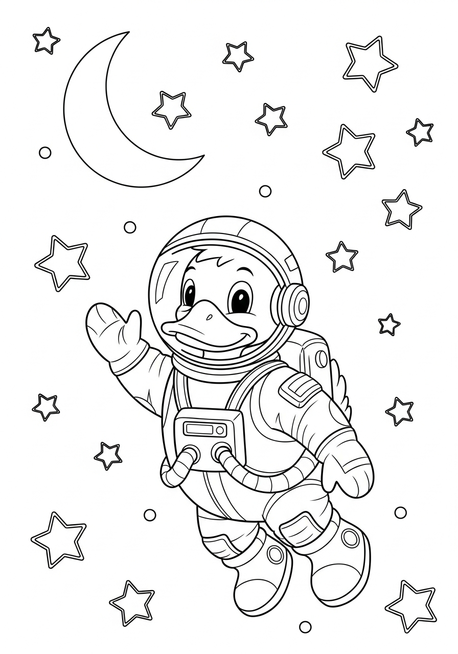 small duck coloring pages