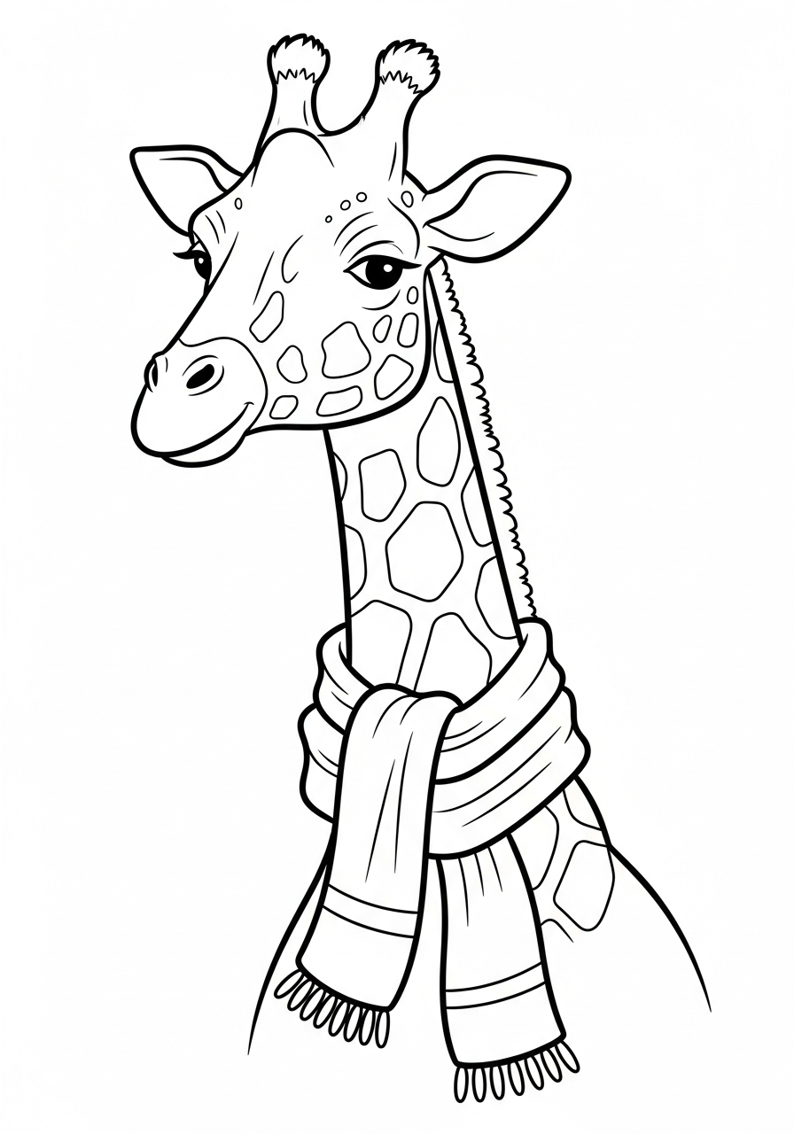 best giraffe coloring pages