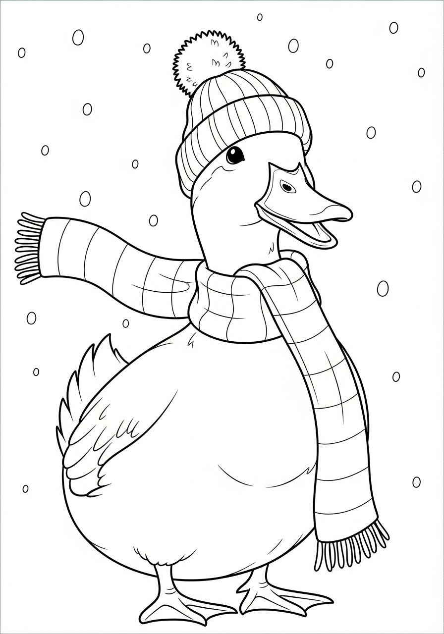 printable duck coloring pages for kids