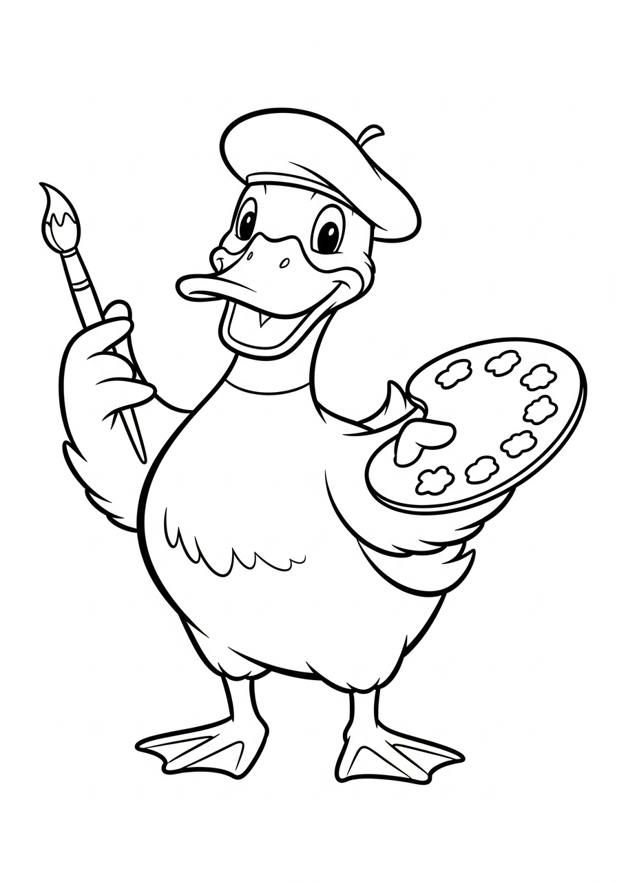 duck coloring pages for boys