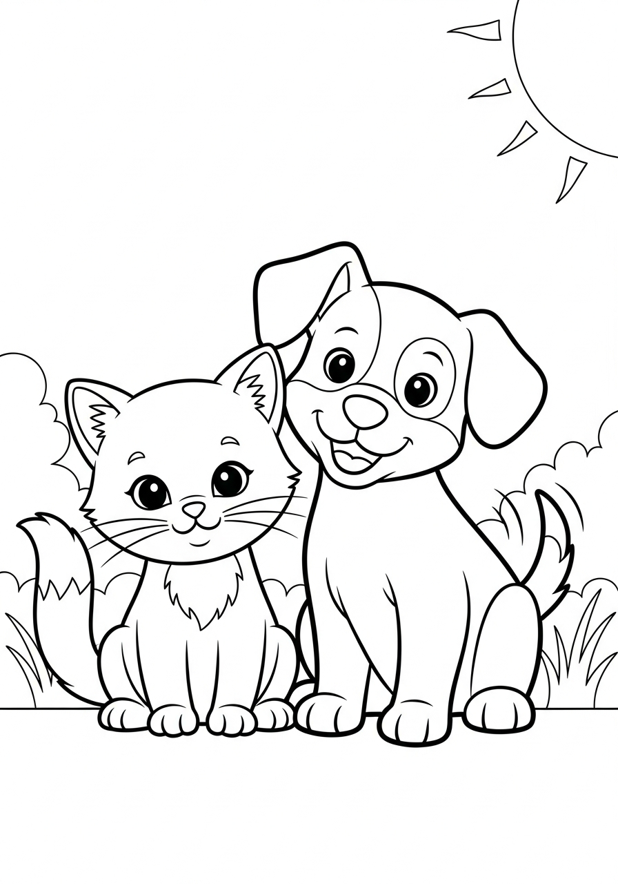detailed kitten coloring pages
