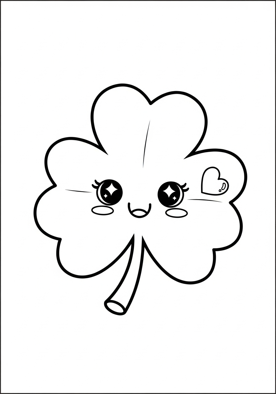 shamrock coloring pages free print