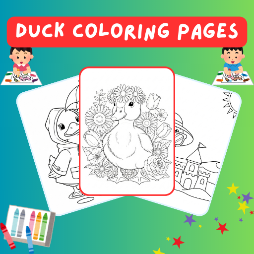 Duck coloring pages