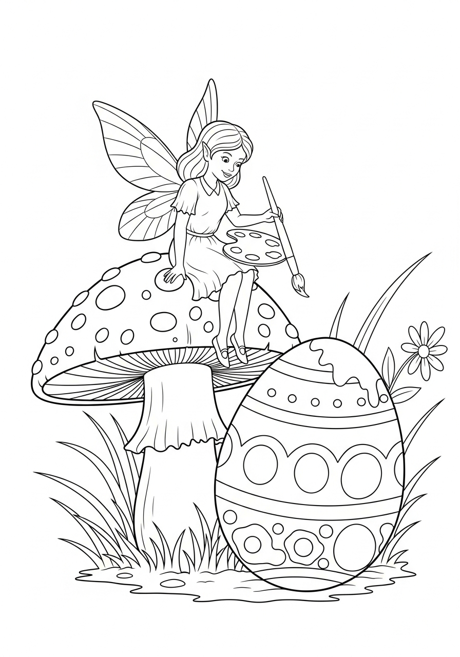 Easter coloring page to print