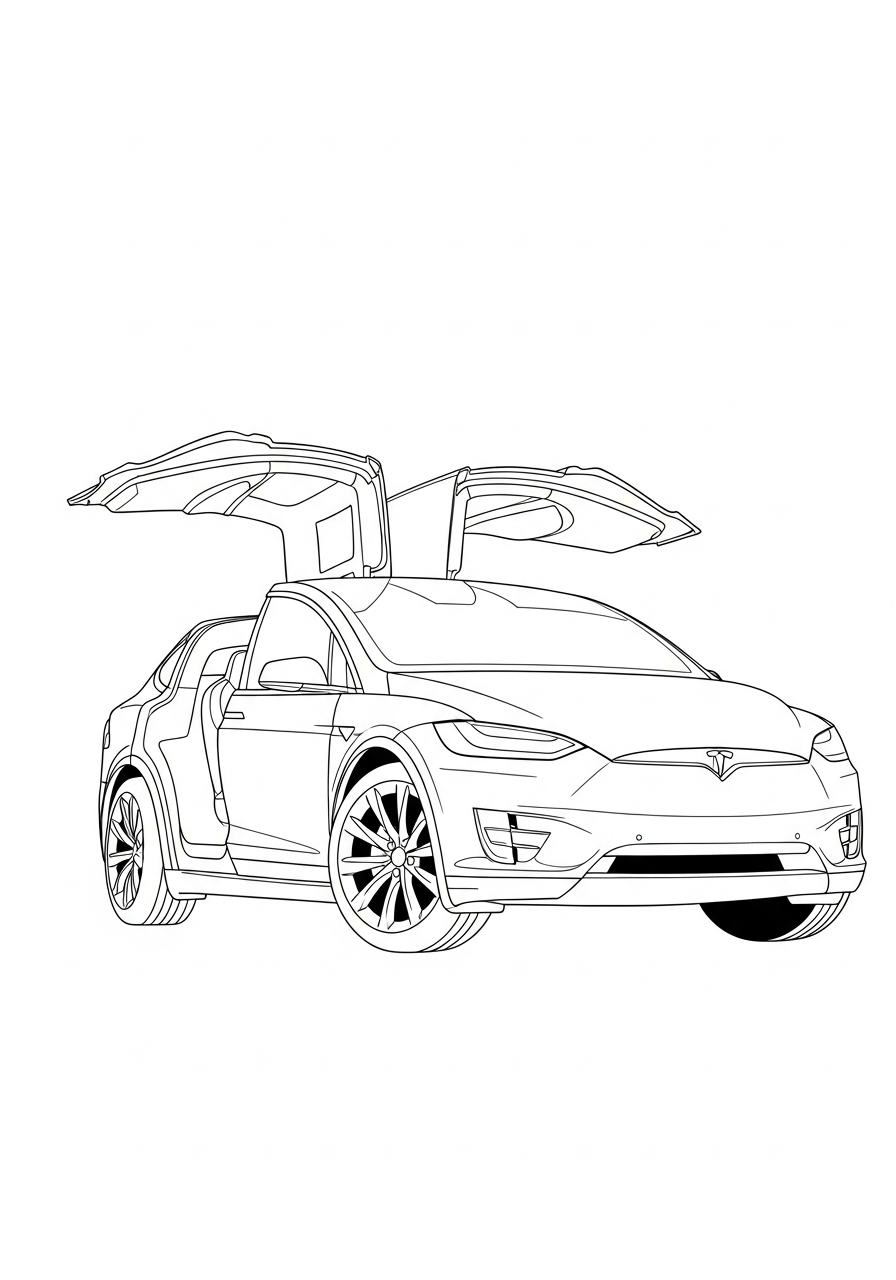 free printable Tesla coloring pages