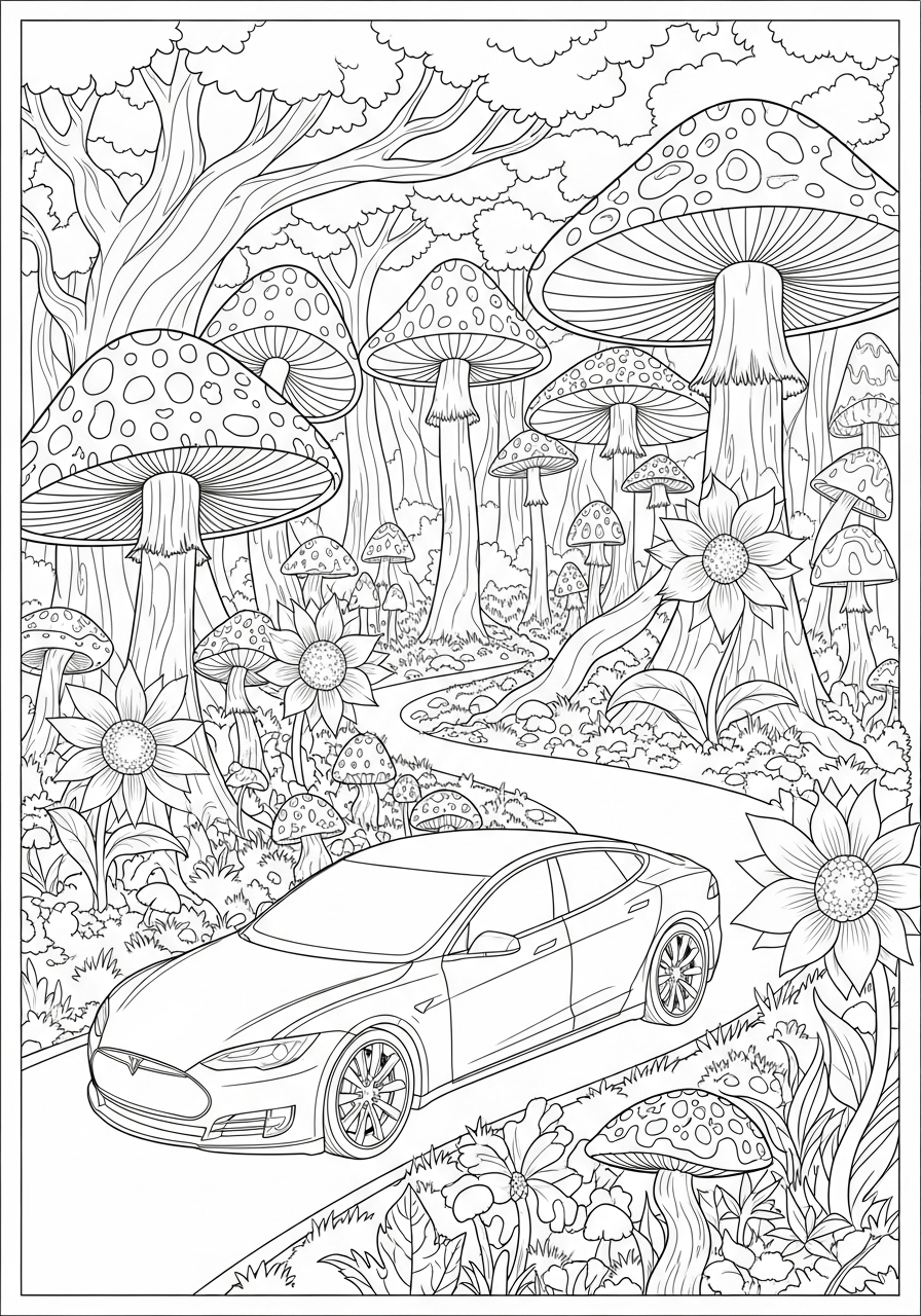 Tesla coloring pages pdf