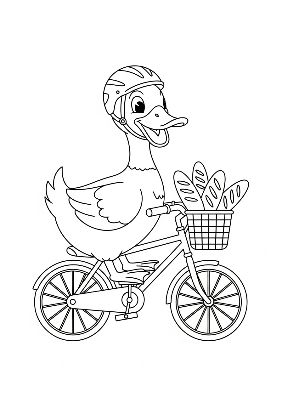 duck coloring sheets free 1