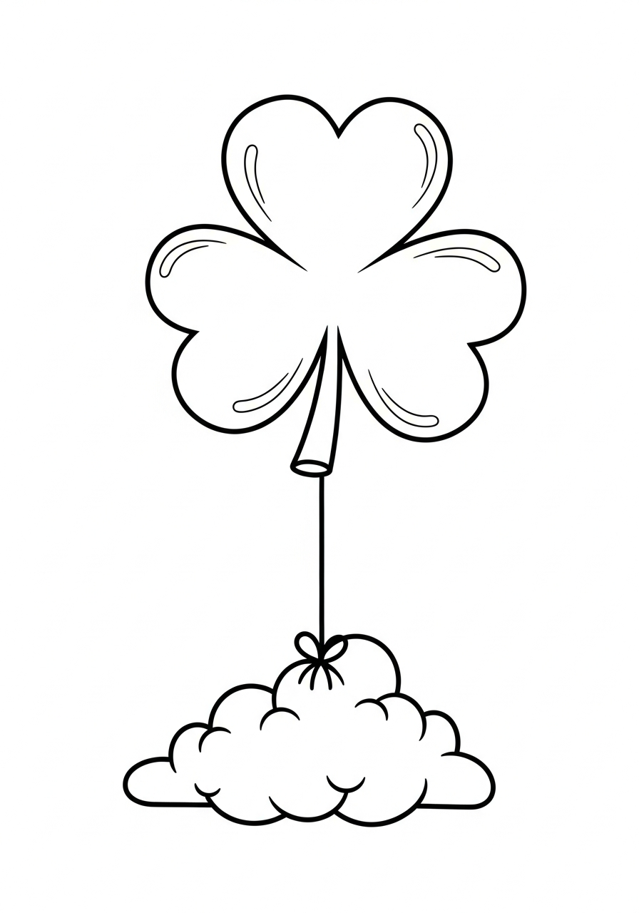 funny shamrock coloring pages