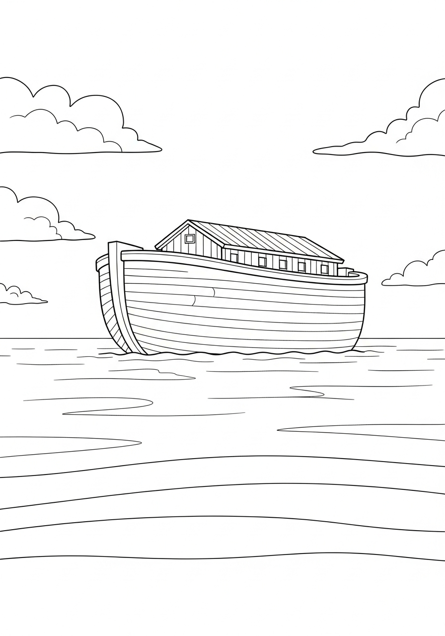 Noah’s Ark pictures to color 1