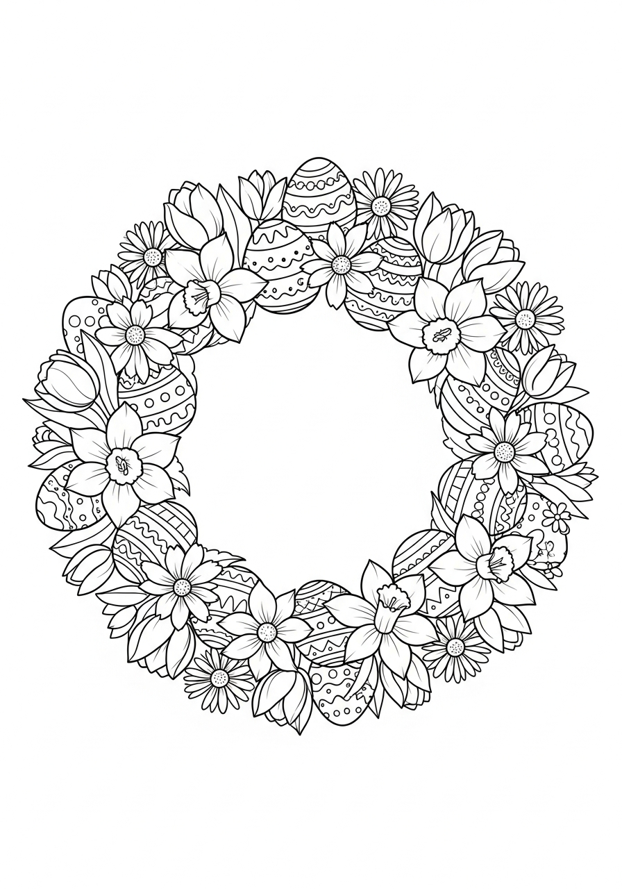 Easter coloring pages for toddlers