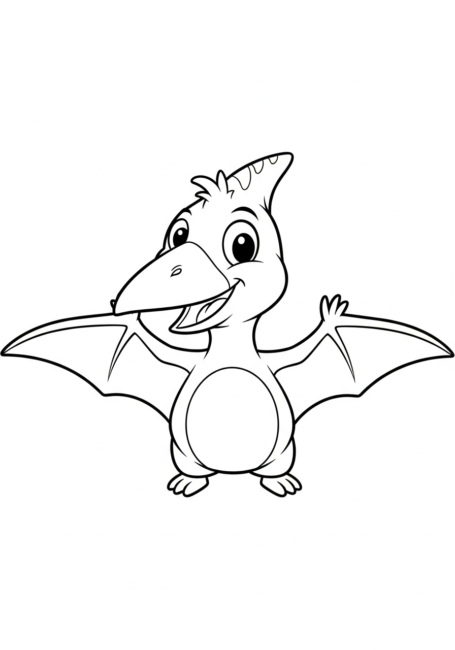 Pterodactyl Coloring Pages 21 realistic Pterodactyl coloring pages